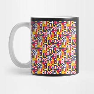 Flag Semaphore Pattern Mug